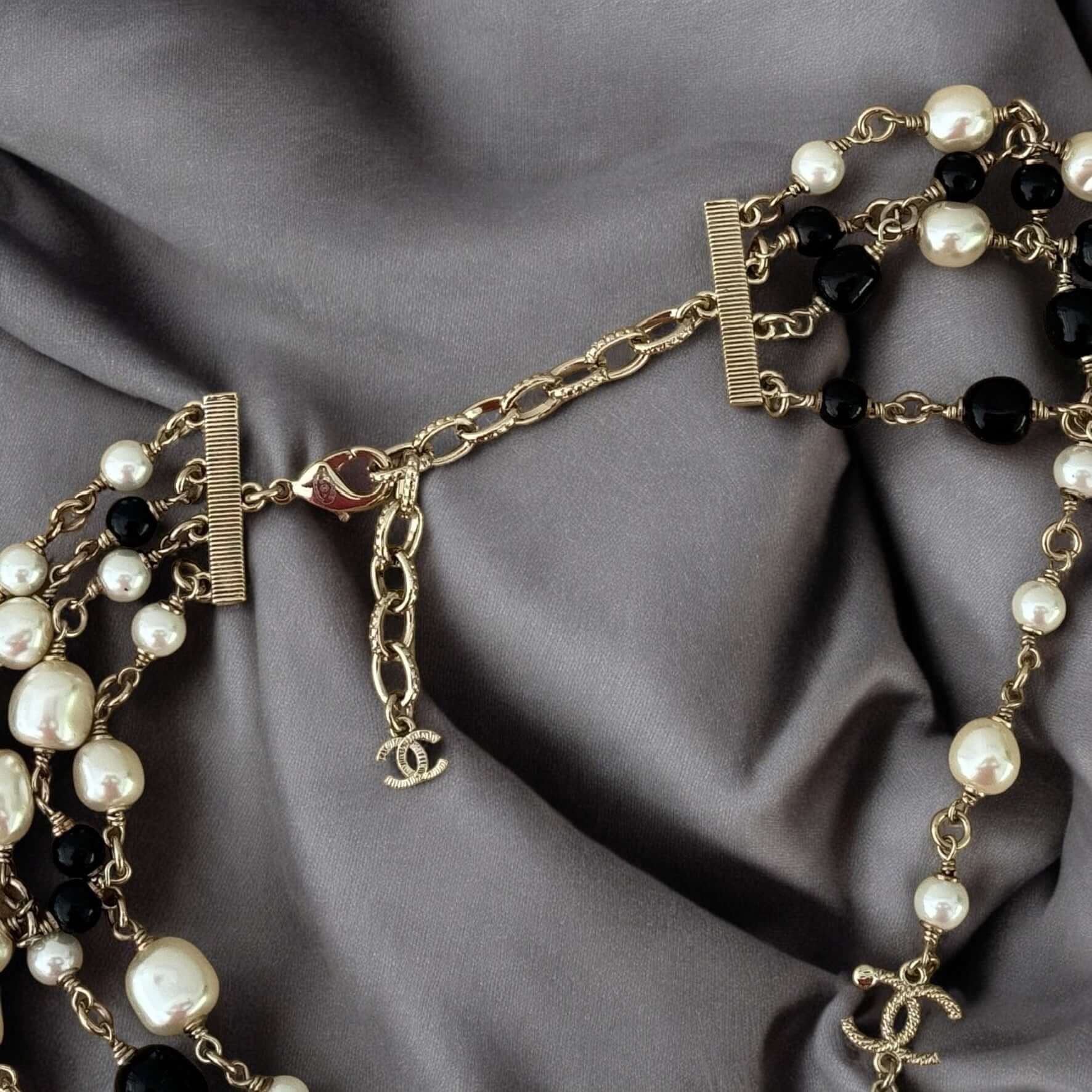 Pre-Owned Chanel CC Multi Strand Wire Link Necklace Authentic - My Mama Found What  