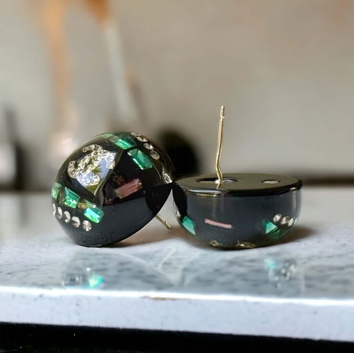 Chanel Colorful Lucite Crystal Double C RAREBe the ultimate rockstar with these Chanel Colorful Lucite Crystal Double C earrings. The rare design features a crystal-encrusted double C center, surrounded by colorful accents. A must-have for any fashion lov My Mama Found What 