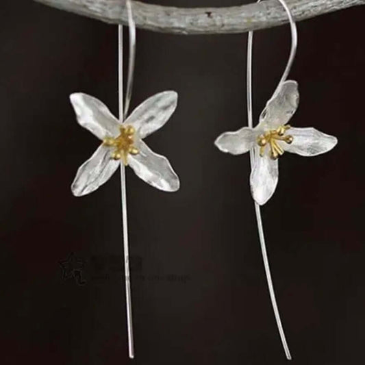 Sterling Silver Hand Crafted Floral Earrings Delicate - My Mama Found What  